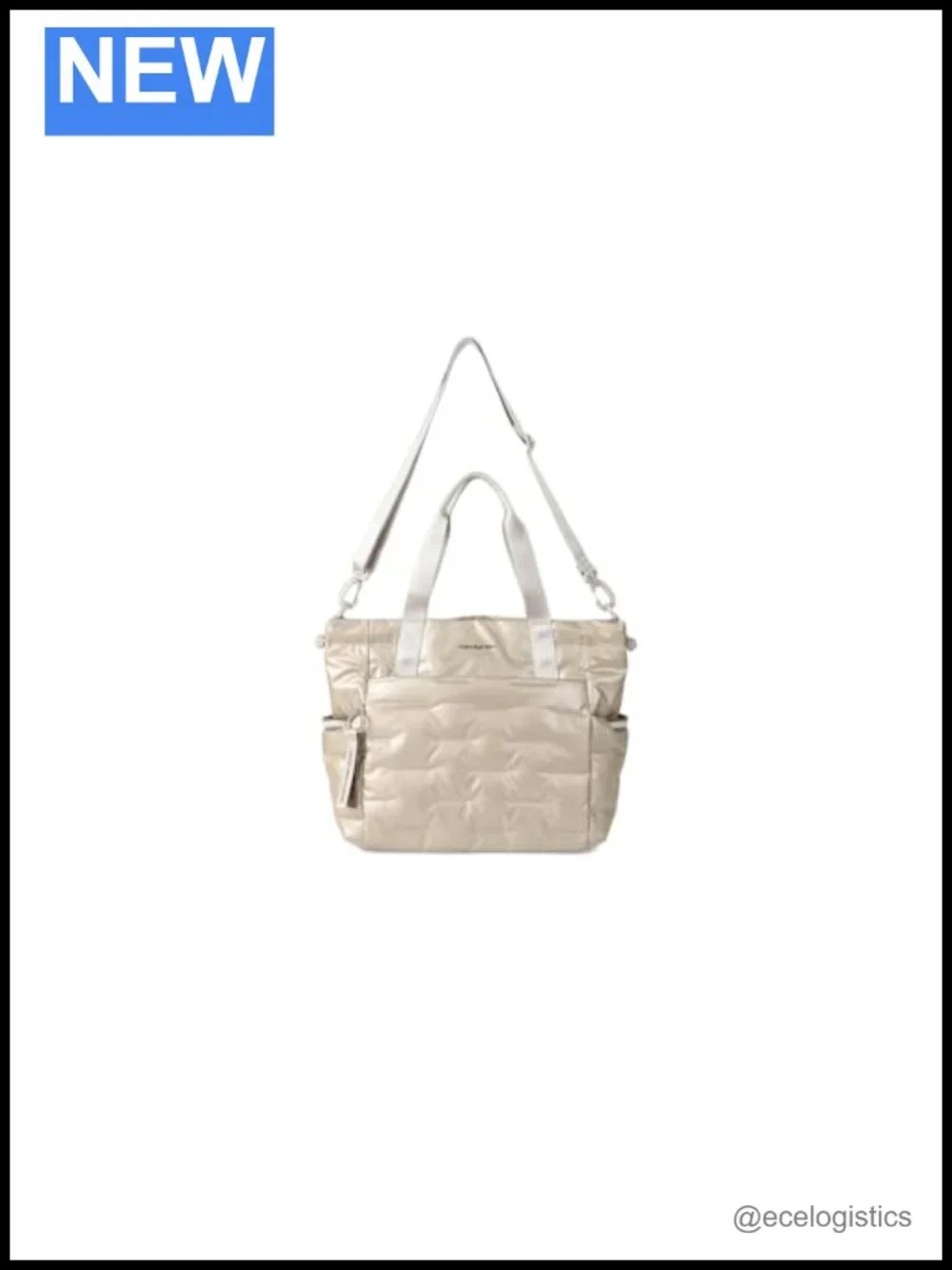 Hedgren Puffer Tote Bag Lightweight Water-Repellent Multiple Pockets